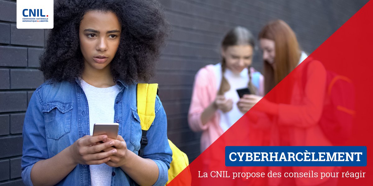 CNIL's tweet photo. #JournéeDesParents La CNIL vous donne quelques conseils pour savoir comment réagir et accompagner votre enfant s’il est victime de #harcèlement en ligne 👉 https://t.co/Lye1t6fT3s https://t.co/hvAMZG70H3