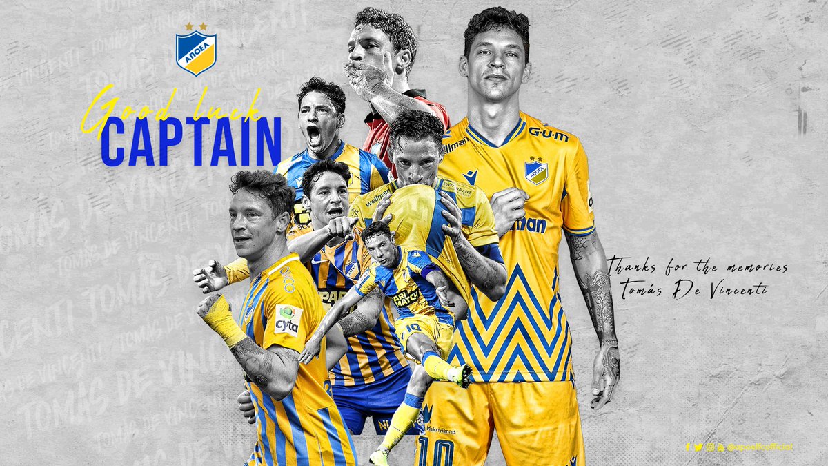 apoelfcofficial's tweet photo. Ολοκλήρωση συνεργασίας με Tomás #DeVincenti.
ℹ️ https://t.co/G7vlZfSbgz
#APOELFC https://t.co/5VVhp6Tqpu