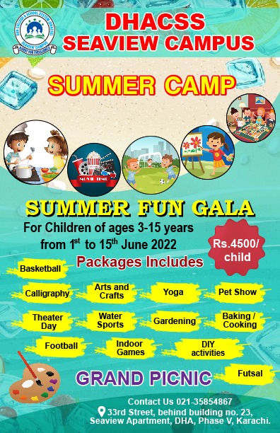 DHAKarachiOfc's tweet photo. #SummerCamp2022
#DHACSSSeaviewCampus
#DHACSS
#DHAKarachi
#DHASchools
#PhaseV
#DHACSS
#DHAColleges
#QualityEducation
#BestSchoolsinDHA
#BestCollegesinDHA
#BestMontessoriSchools
#DHAInstitutions https://t.co/POl2MI31oZ