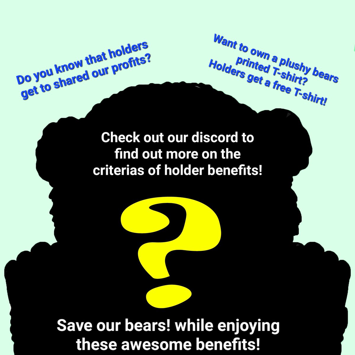 plushy_bears's tweet photo. Check out our discord for holders benefits! https://t.co/5MMvPIZY9e
#NFTdrops #NFTCommunity #NFTProject #NFTcollections #NFTartists #nftarti̇st #NFT #NFTcollectibles #nftrare https://t.co/tLLjIGBgLr