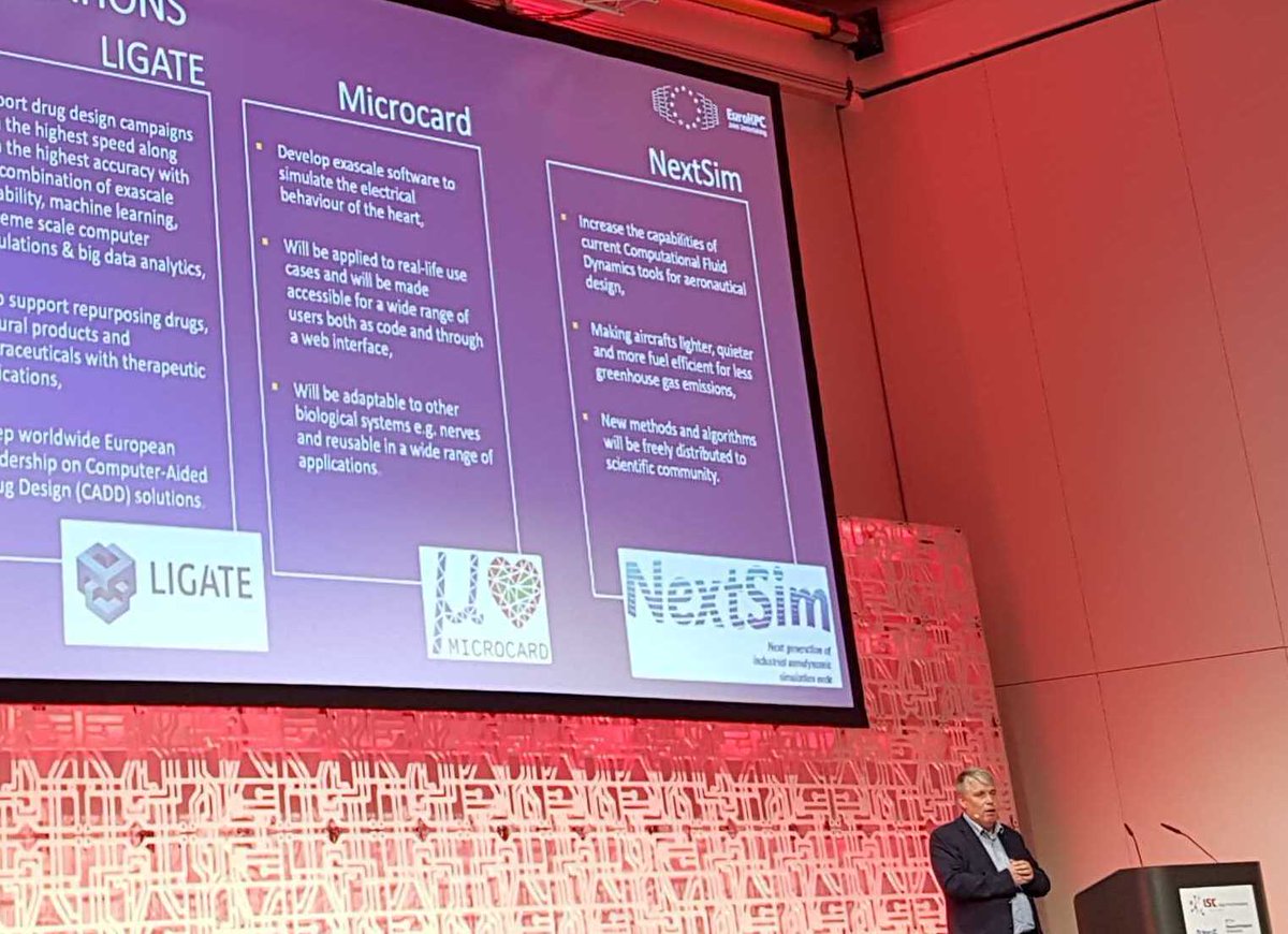 P_Microcard's tweet photo. #MICROCARD was mentionned today by @EuroHPC_JU
exec. director Anders Jensen at #ISC22 with @LigateProject and @NextSim_EU in a presentation on "Leading the way in european #supercomputing".
We are thrilled to be among the #keyprojects on the forefront of #HPC in Europe. https://t.co/QddGOWfncA