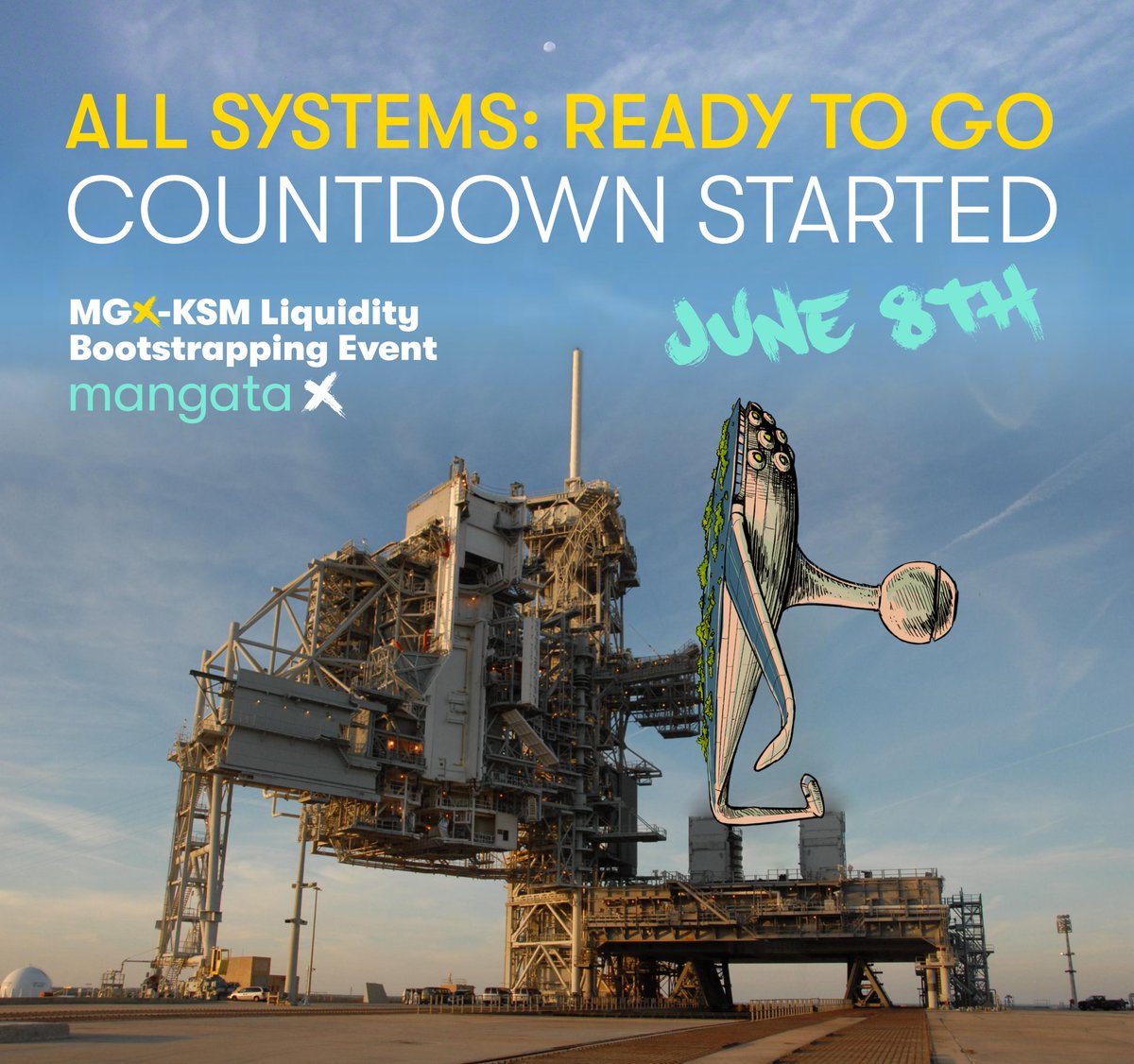 We have a date!

The MGX-KSM Liquidity Bootstrapping Event will begin on 8th of June.

All the details: blog.mangata.finance/blog/2022-06-0…

Retweet and tell your friends for good fortune! 🥠🍀
