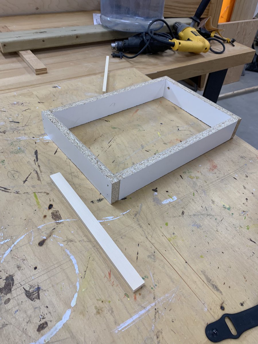 mssheppard_'s tweet photo. Grade 7/8 Ss working on building their scaled down cabins from the blueprints they designed themselves https://t.co/dPVR5gxPGR