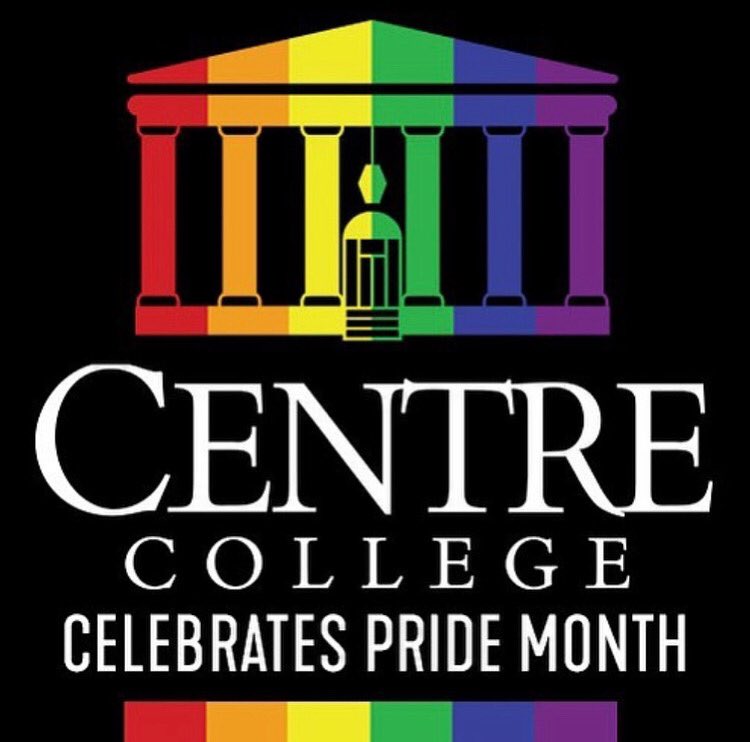 CentreC's tweet photo. Consistent with our values to build and strengthen a community enriched by our differences, please join us in supporting our LGBTQIA+ students, faculty, staff, alumni, and families now and always. Happy #PrideMonth, Centre! https://t.co/r0kVtyfkKb