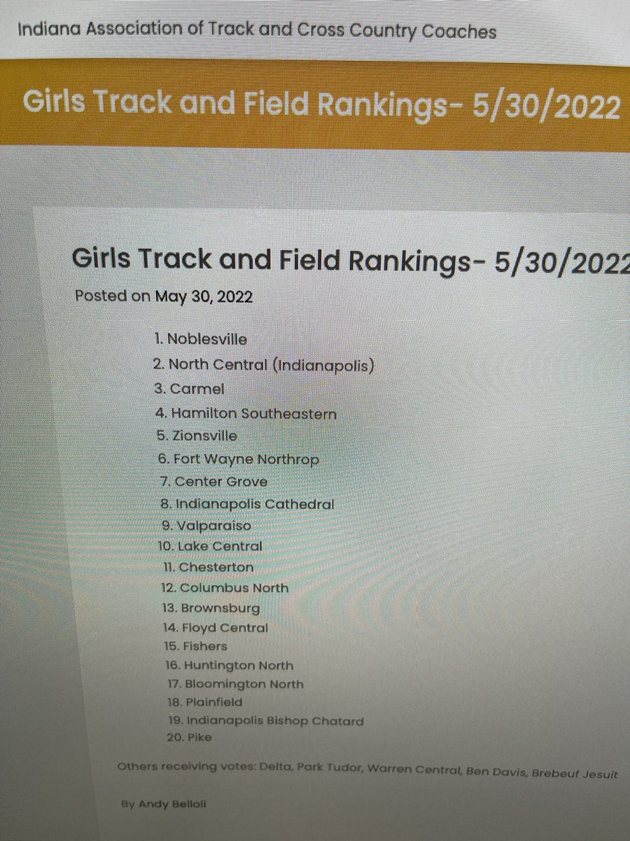 Noblesville Girls Track & Field tweet media