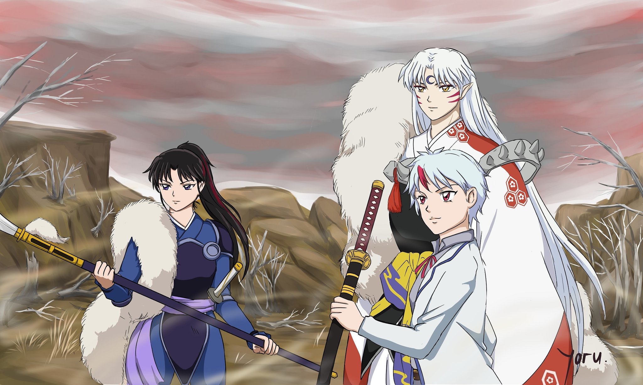 SESSHOMARU PAI DE TOWA SETSUNA #hanyonoyashahime #shorts 