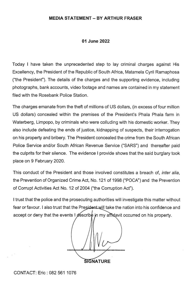 FloydShivambu's tweet photo. Well done DG Arthur Fraser for exposing the arrogant criminal syndicate that’s protected by domestic &amp; global capitalists. There’s so much illicit transactions these criminals are involved in, yet push puppet NDPP Batohi to arrest all EFF leaders on frivolous charges. No retreat! https://t.co/YIw6zDE19N