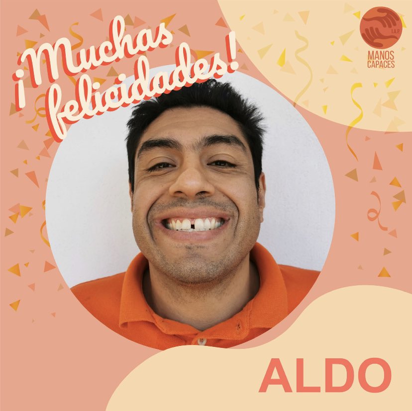 manoscapacesIAP's tweet photo. ¡Hoy es un día muy especial porque celebramos a Aldo! 🎉
¡Aldo que hoy y siempre te sobren motivos para sonreír! 😁 En manos capaces 👐 esperamos que este día sea muy especial para ti y dé pie a un año lleno de alegrías y aventuras. 🎂🎈 https://t.co/MhaldRqtxH