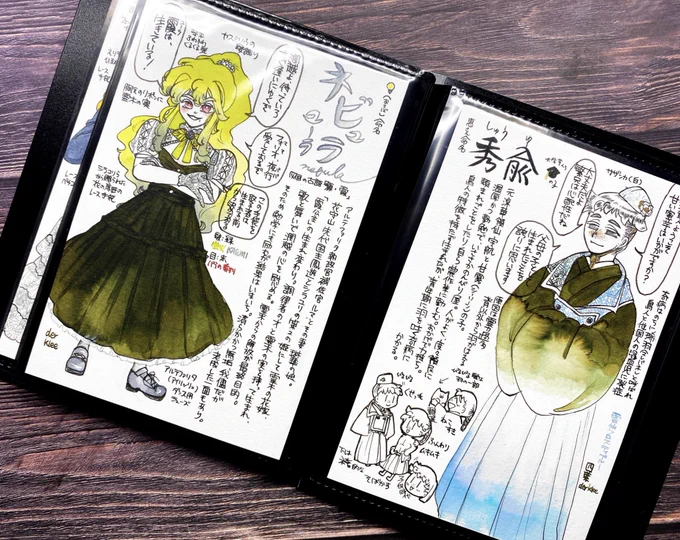ポストカードサイズのCOLORS(@colors_kabe)キャラシート
もちろんこちらも持っていきます

#沼ケ 