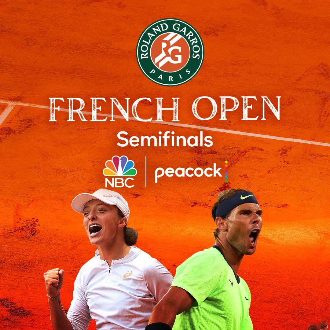 NBC Sports on Twitter "The French Open Semifinals start TOMORROW
