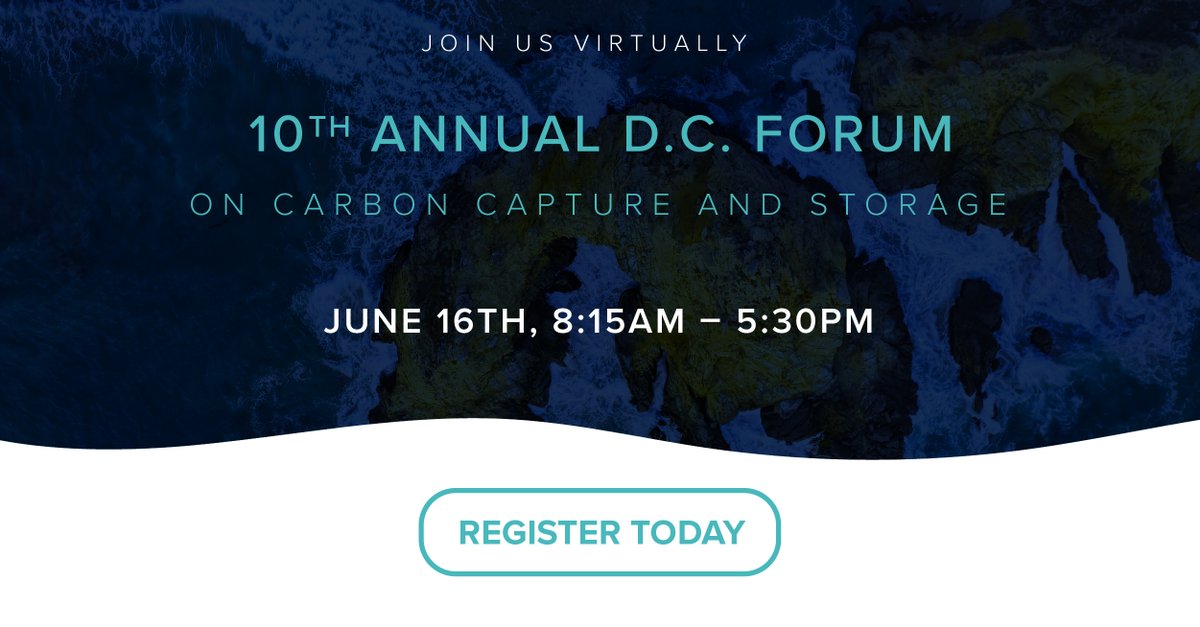 GlobalCCS's tweet photo. 📢🇺🇸Our 10th Annual DC Forum on #CCS will take place on 16 June. Join us as we discuss with experts in the field the key factors enabling the scale-up of CCS, including U.S. #policydevelopments, the role of #finance, #environmentaljustice & global #carbonmarkets. Register here 👇