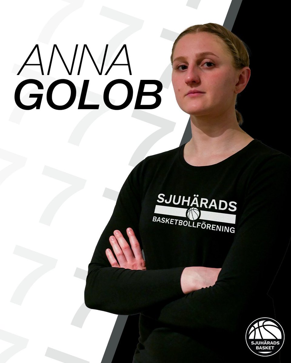 sjuharadsbasket's tweet photo. Anna Golob är klar för nästa säsong! Vi är stolta att presentera föreningens första spelare någonsin 🙌🏻 Anna har skrivit på ett 1-årsavtal med klubben. Läs mer här: https://t.co/E81Q17eByh  🏀 https://t.co/WeEMmw9gMC