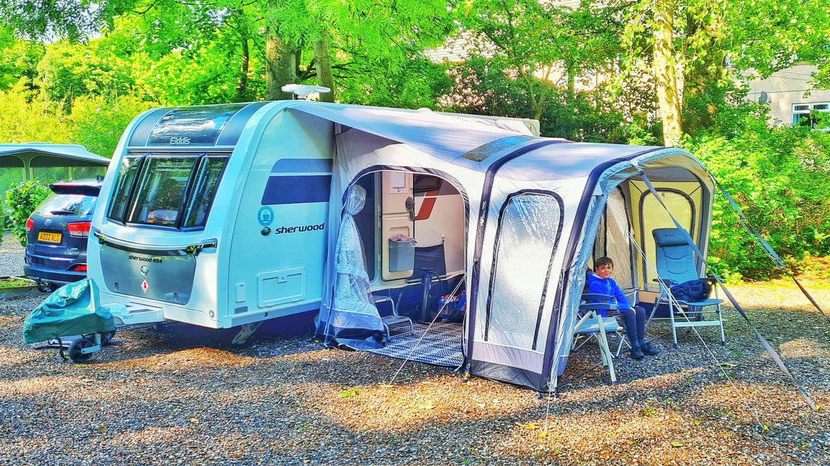 Lady Elsa of <a href="/_Elddis_/">Xplore, Elddis & Buccaneer</a> in her natural habitat <a href="/candmclub/">Caravan and Motorhome Club</a> Balbirnie Park. Sun's out, wind has dropped, young Jack is happy as a ..... Time for a beer. 😍😍😍
