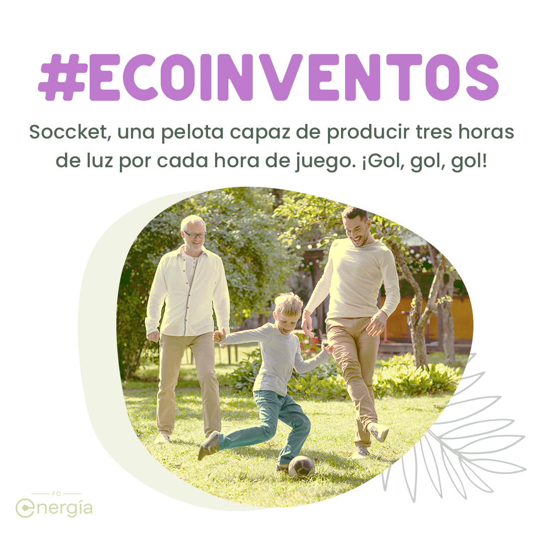 ✌ Se llama #Soccket y es un #ecoinvento made in Nigeria.

⚽Jessica O. Matthews crea una pelota que incorpora un micro generador para poder producir electricidad mientras practicas #fútbol.

🙌Otro tanto a favor del acceso a la #electricidad en todo el mundo.