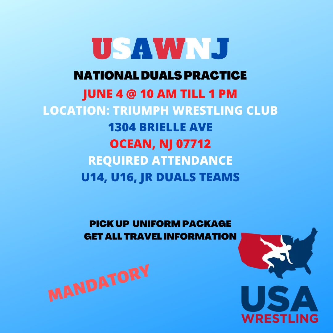 USAW/NJ (@USAWRESTLINGNJ) on Twitter photo 2022-06-01 15:28:47