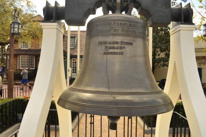 FactsOfDisney's tweet photo. Did you know the Liberty Bell at #WaltDisneyWorld was made from the real mold?
In Liberty Square at #MagicKingdon the Liberty Bell can be found in the center. The bell was made specifically for #Disney from the original mold at the Paccard Bell Foundry in 1989.
#DisneyFunFacts https://t.co/JJyaD13dvV