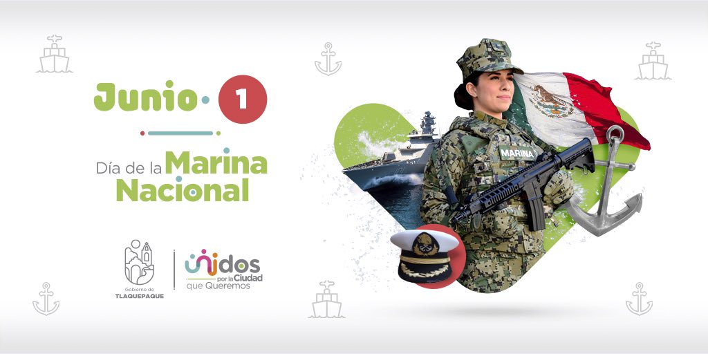 GobTlaquepaque's tweet photo. Conmemoramos el día de la marina nacional, desde todas las actividades económicas que se impulsan a través de los mares y reconocemos a aquellas y aquellos que mediante la Secretaría de Marina defiende nuestros mares y la autonomía de nuestra nación. https://t.co/DO3Boi5ojO