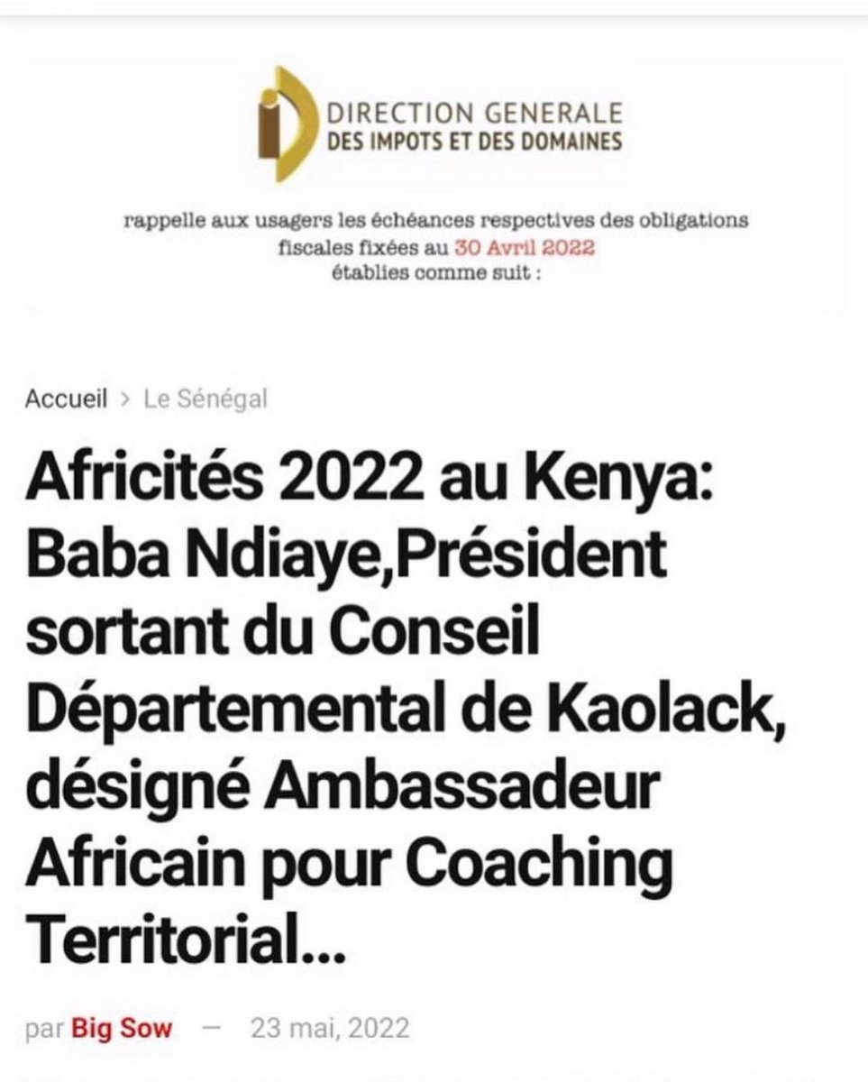 CapitalHumainCH's tweet image. #Sommet_Africités_9 / Kenya - Kisumu 
M. Baba Ndiaye, President d’Honneur du Conseil Départemental de Kaolack, Prix d’Excellence du Leadership Local à plusieurs reprises. Aujourd’hui Ambassadeur du Coaching Territorial. 
cote-d-ivoire.net/news=1618062

#AF9, #CGLUA, #Département_CT