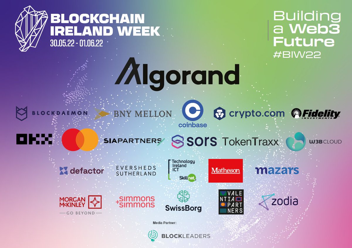 NKC_BTC's tweet photo. Looking forward to hearing all the learning points from Blockchain Ireland Week 2022...
@blockchain_irl
#blockchainirelandweek #BIW22 #crypto #blockchainirelandweek #wearenkc https://t.co/M9LnWNruy1