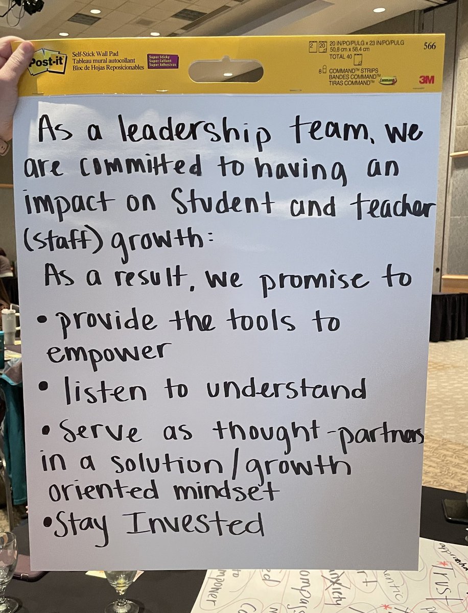 mcmickell's tweet image. Student achievement team crafting a promise statement #osdslt22