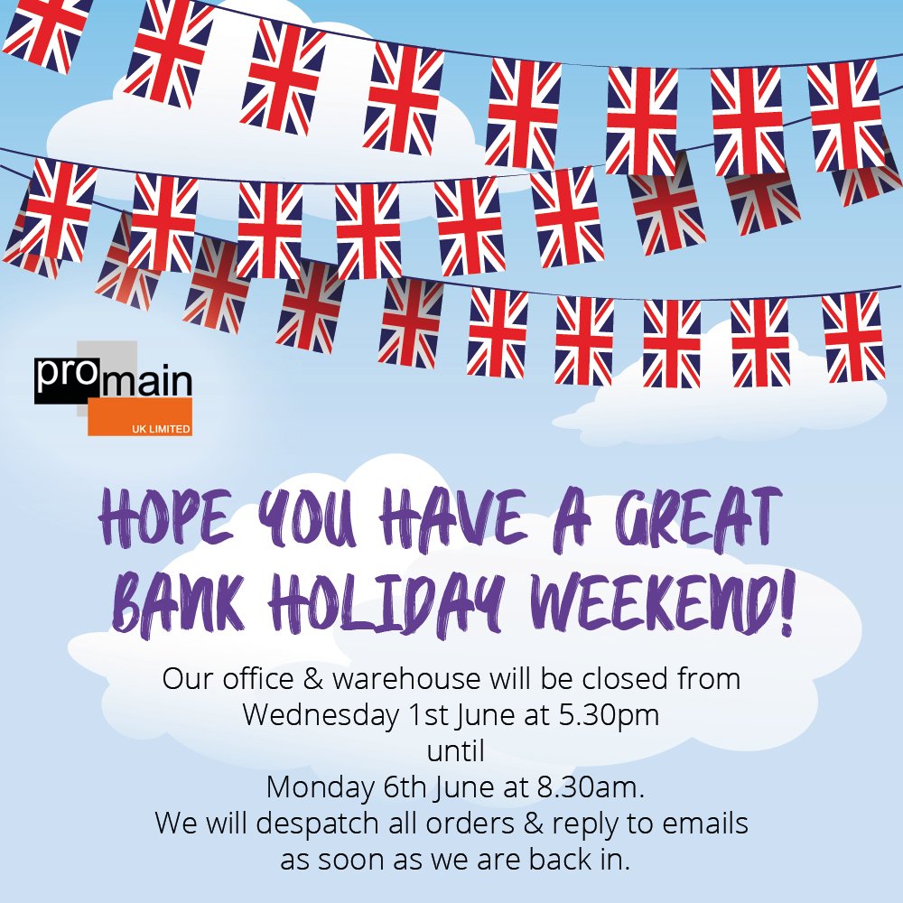 promainpaint's tweet photo. We will be closed over the Jubilee Bank Holiday weekend, however, you can still place orders via our website: https://t.co/Vj4VMqIUvW
We hope everyone has a fantastic time, and let's hope the weather holds out for all those street parties!🤞
#jubilee2022 #hitchin #JubileeWeekend https://t.co/6g3rrrUnaZ