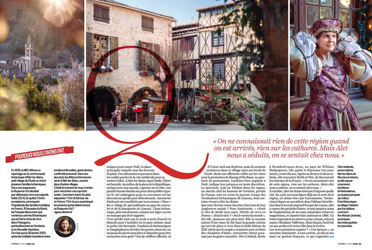 [PUBLI] 
Print La Croix L'Hebdo 29/01/22 Rencontre avec la communauté anglaise d'un tout petit village des Pyrénées. Texte d'Agnès Rotivel.
#HansLucas #Photographie #presse #France #Brexit #anglais #expatriés
© Lorraine Turci / Hans Lucas