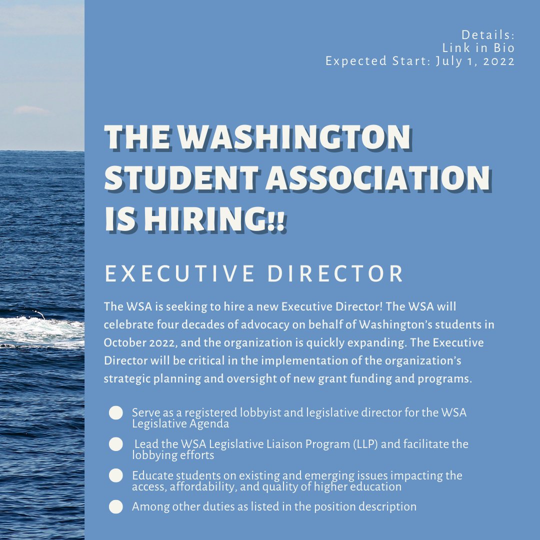 WA Student Association (WSA) tweet media