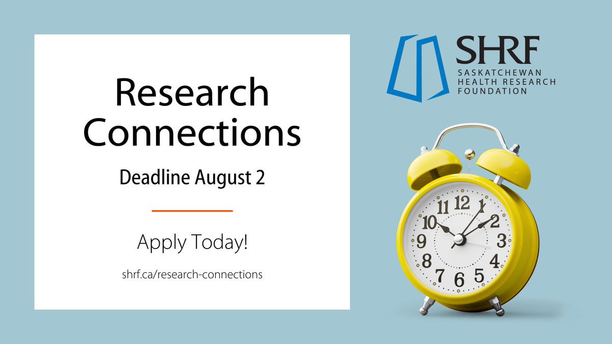 _SHRF_'s tweet photo. 📢Research Connections is accepting applications! 

Up to $10,000 in matching funding available for health research knowledge sharing and practical application

For details visit https://t.co/6QcziieFO9 https://t.co/zH9EpHZ9EY