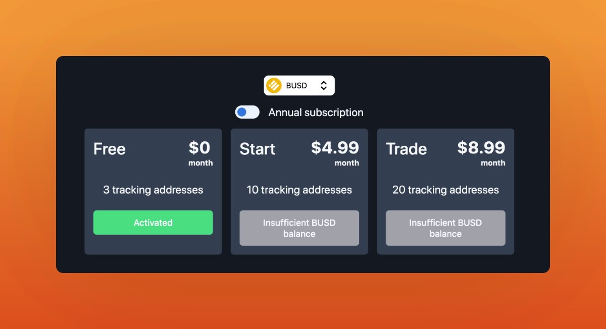 Onchain SaaS

#buildinpublic #saas #web3 #bnb