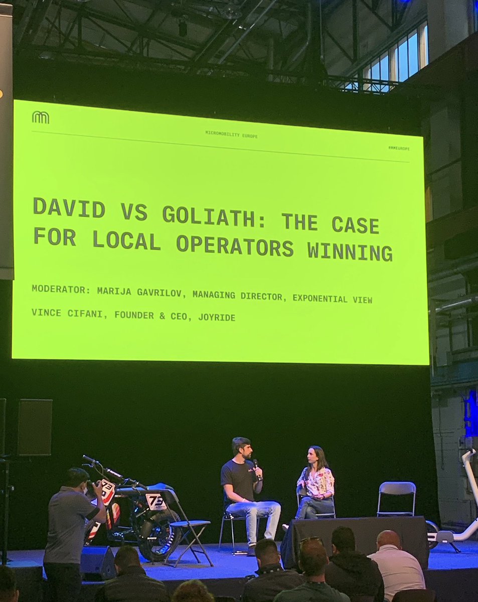 Count on <a href="/VinceCifani/">Vince Cifani</a> for always making a case for local micromobility operators 🛴🌆 

Thanks for the great discussion <a href="/marijagavrilovv/">Marija Gavrilov</a> <a href="/MicromobilityCo/">Micromobility</a>