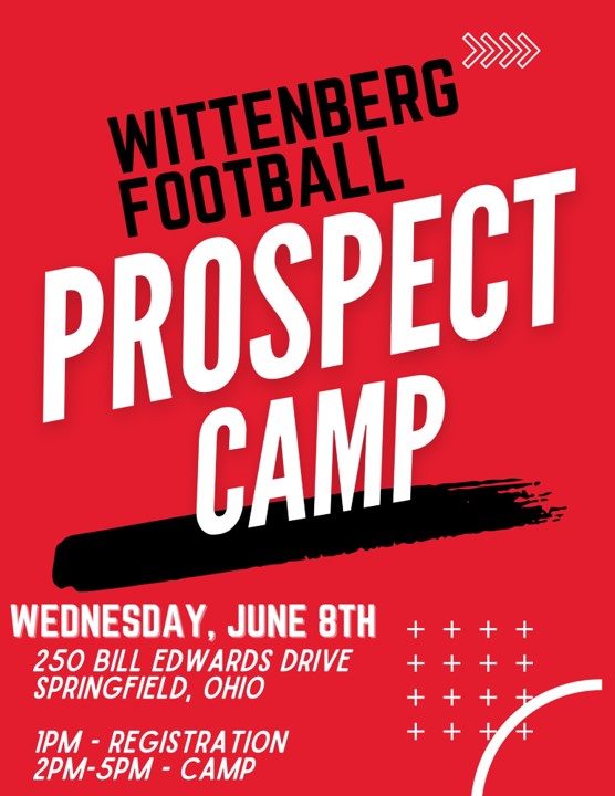 One Week until Wittenberg Football Prospect Camp! Still time to sign up at wittenbergtigers.com/httpd/prestosp…