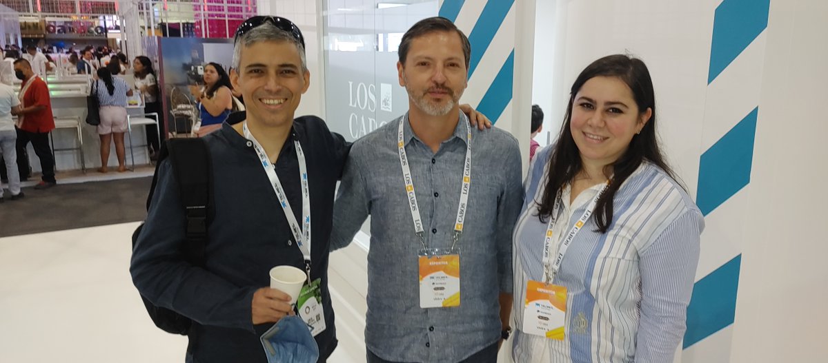 ian_ctp's tweet photo. Great seeing former Mexico Tourism Board Toronto office directors Cesar Castaneda and Rodrigo Esponda and Esponda's Los Cabos tourism board colleague Sandra de la Garza at Tianguis! @CdnTravelPress @TravelOffshore @Responda @torreyaconsulta https://t.co/lR4tJoOSR6