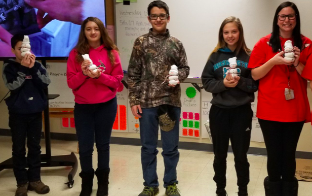 MsLongTweets134's tweet photo. Can't believe these 4 are graduating tomorrow.  Seems like yesterday that they were little freshman making snowmen out of socks! *tear* https://t.co/lg68wjJyMf