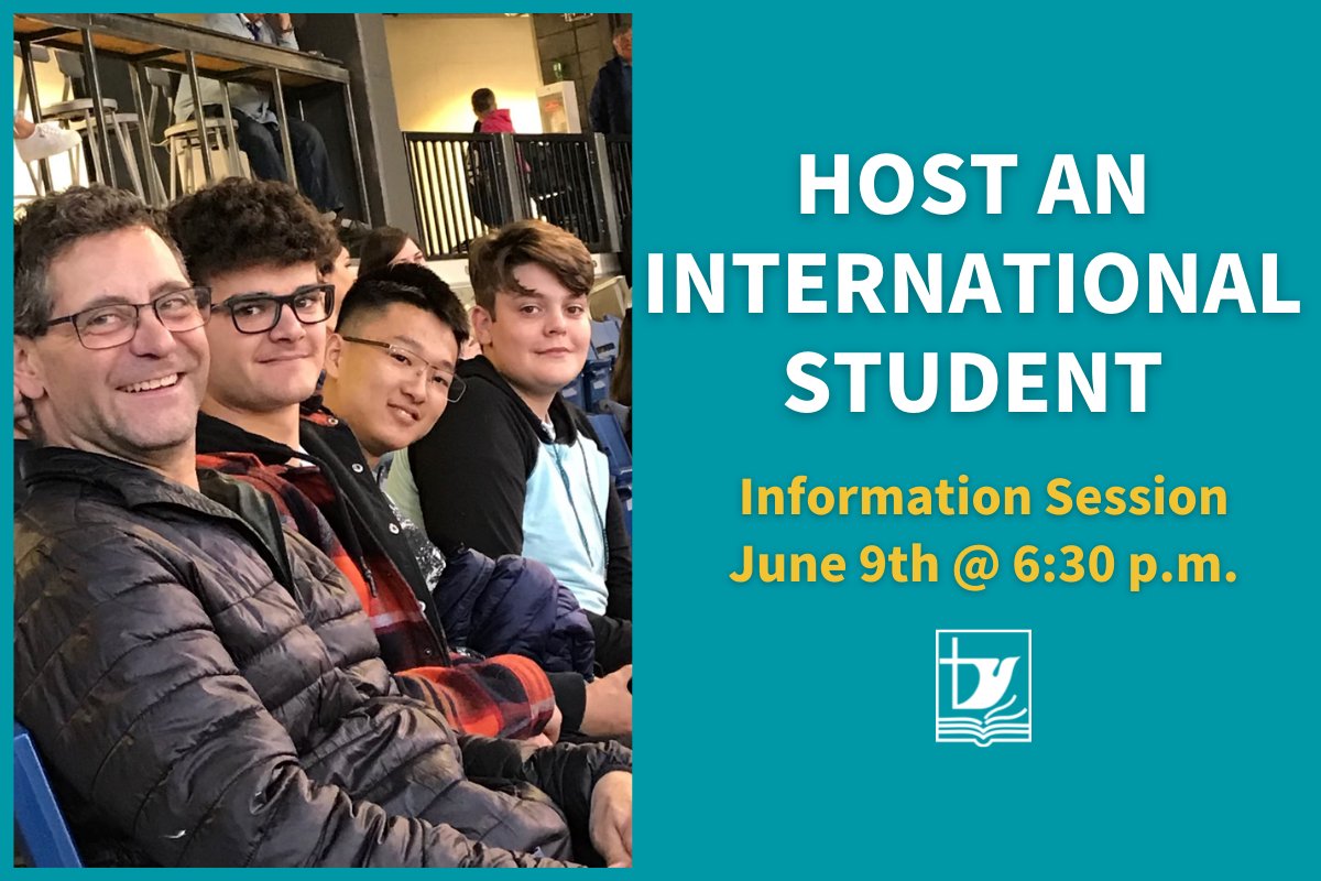 Become a Homestay Family! #hs4 is currently seeking homes for International students coming to our schools this Fall! An Information Session is being held on June 9/22 at 6:30 pm. See the website for more information: holyspirit.ab.ca/resources_publ…