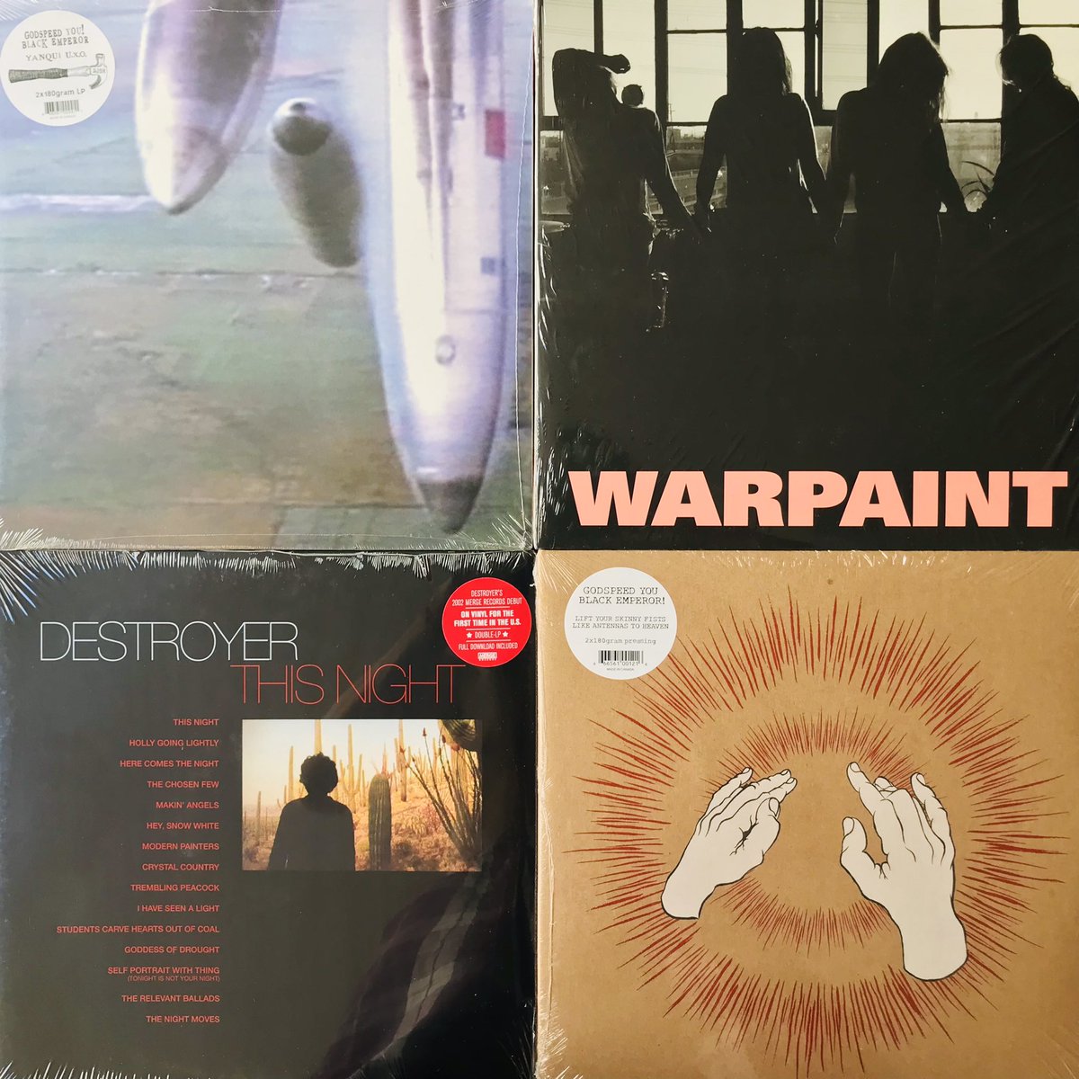 TRecsss's tweet photo. Junio llegó como una cigüeña musical.
Estos álbumes recién llegados ya están en nuestra tienda en línea:
https://t.co/1O00j3pv7l
En nuestro local los esperamos de 2-9pm.
#destroyer #lcdsoundsystem #warpaint #godspeedyoublackemperor #messesque #dirtythree https://t.co/GM5Jt6Iio4