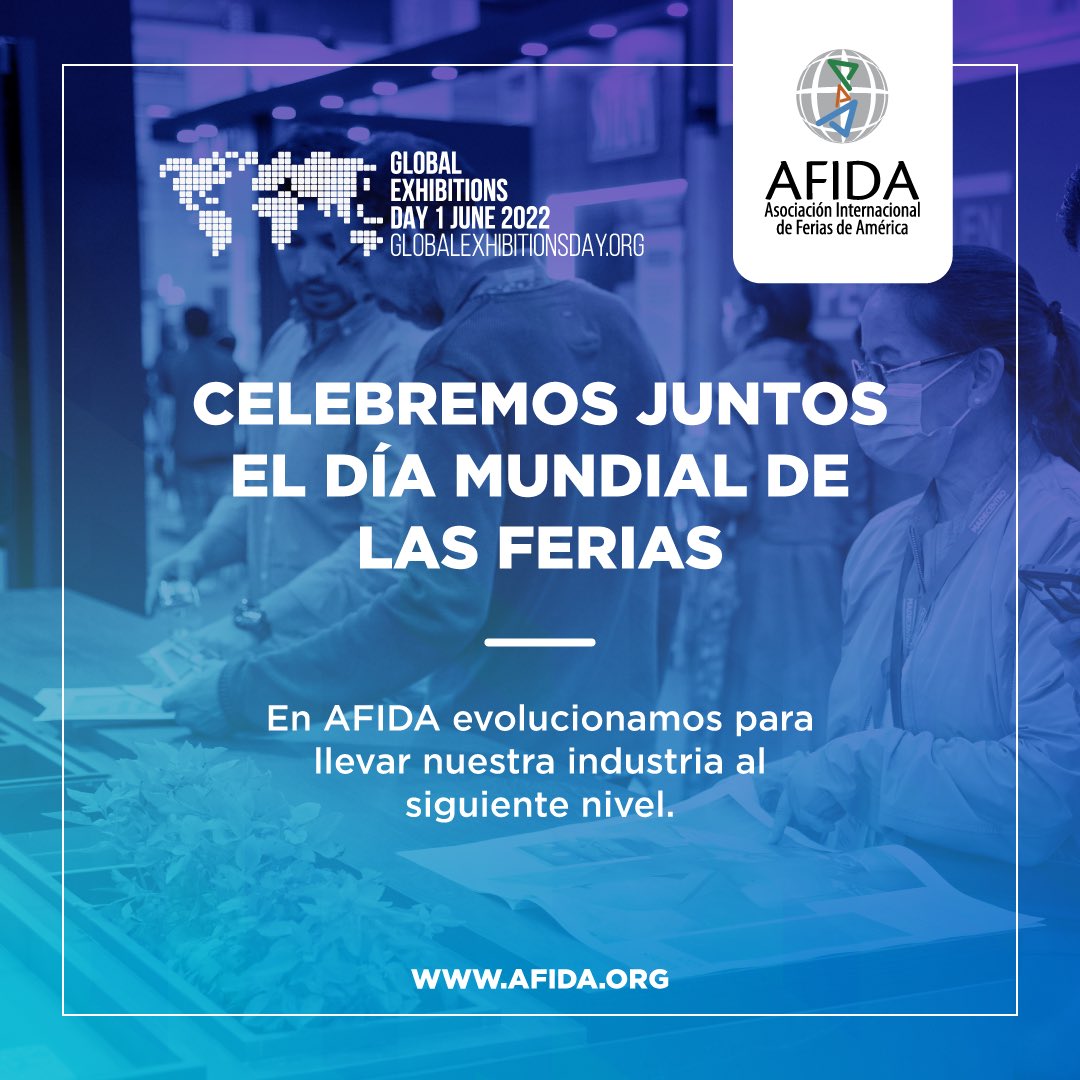 #GED2022 #GlobalExhibitionsDay 
Felicitamos a los profesionales que trabajan en pos del crecimiento económico, recuperación y evolución de esta industria, reconociendo el valor insustituible de las exposiciones presenciales, generando nuevas oportunidades marcando la diferencia!