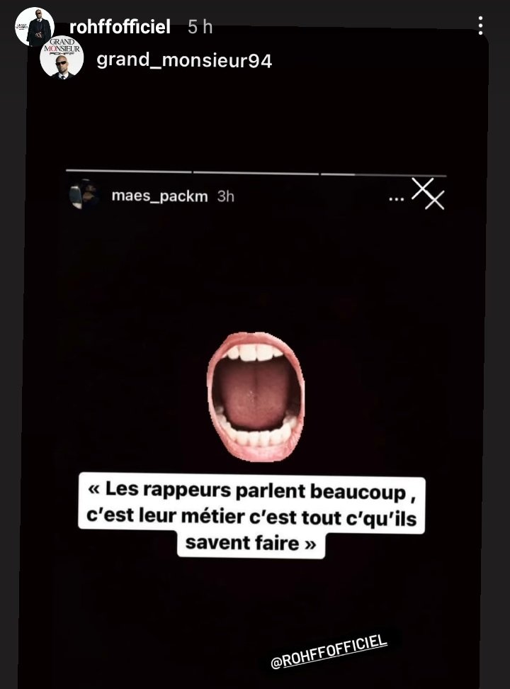 Rohff_News's tweet photo. Quand Maes cite Rohff sur Instagram 🗣 https://t.co/moIza6N1zR