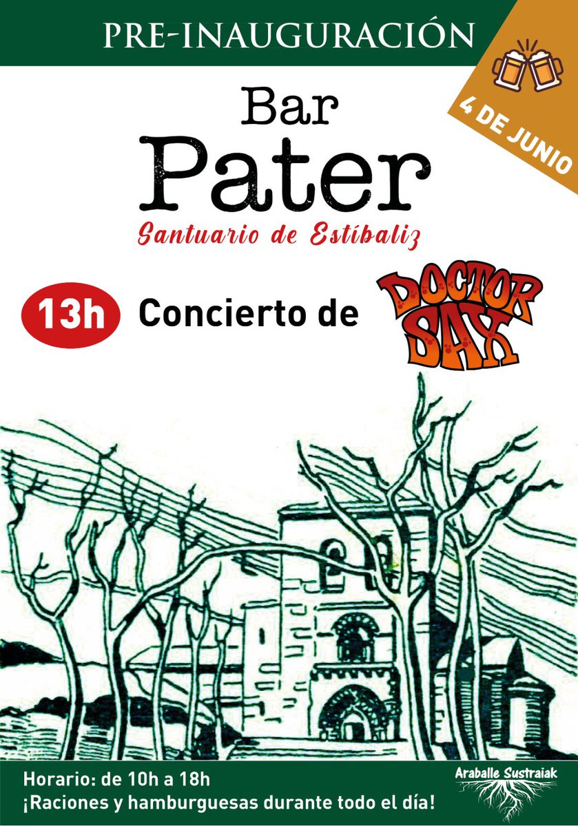 CapitalBikes's tweet photo. 📣 Comenzamos el mes con el inicio de un nuevo proyecto cargado de ilusión y de todas nuestras ganas, el bar "Pater", ahora "Araba Pater", situado en el Santuario de Estíbaliz.
¡¡¡NO OS LO PODÉIS PERDER❗️❗️
#pater
#araballesustraiak 
#capitalbikes
@turismo_vitoria 
@visiteuskadi https://t.co/s29Jftr2La