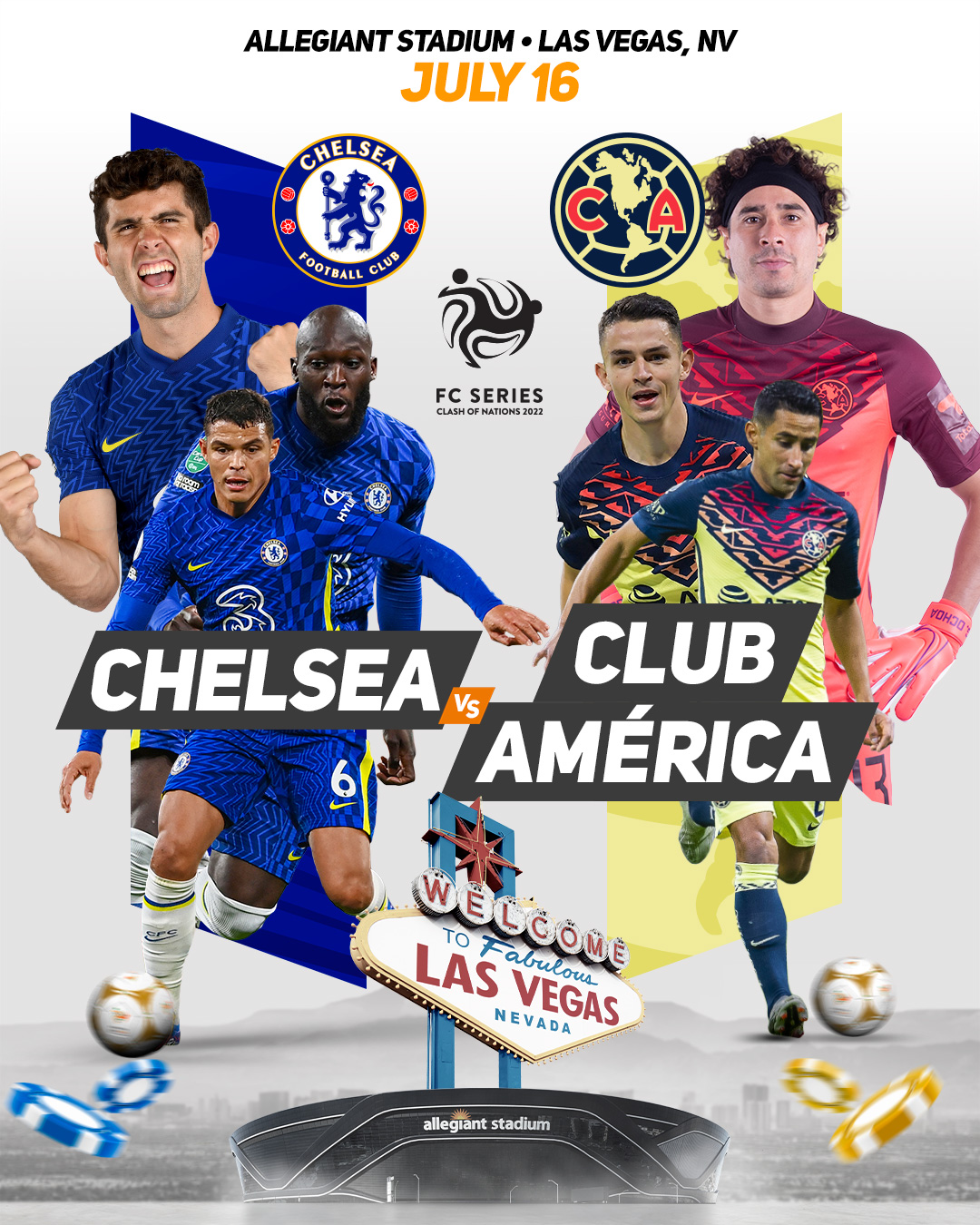Fc Series Arking Information For Chelseafc Vs Clubamerica In Las Vegas On July 16 There Are 4 Separate Options Kickoff Time To Be Confirmed But Match Will Take Place In Fc Series Arking Information For Chelseafc Vs Clubamerica In Las Vegas On July 16 There Are 4 Separate Options Kickoff Time To Be Confirmed But Match Will Take Place In