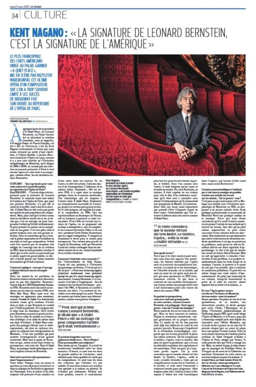 [PUBLI ] PRINT Commande du Figaro du 07/03/2022. Portrait du chef d'orchestre Kent Nagano à l'Opéra Garnier. Photographie de Karine Le Ouay / Hans Lucas #portrait #operadeparis #concert #orchestre #musiqueclassique #hanslucas #kentnagano