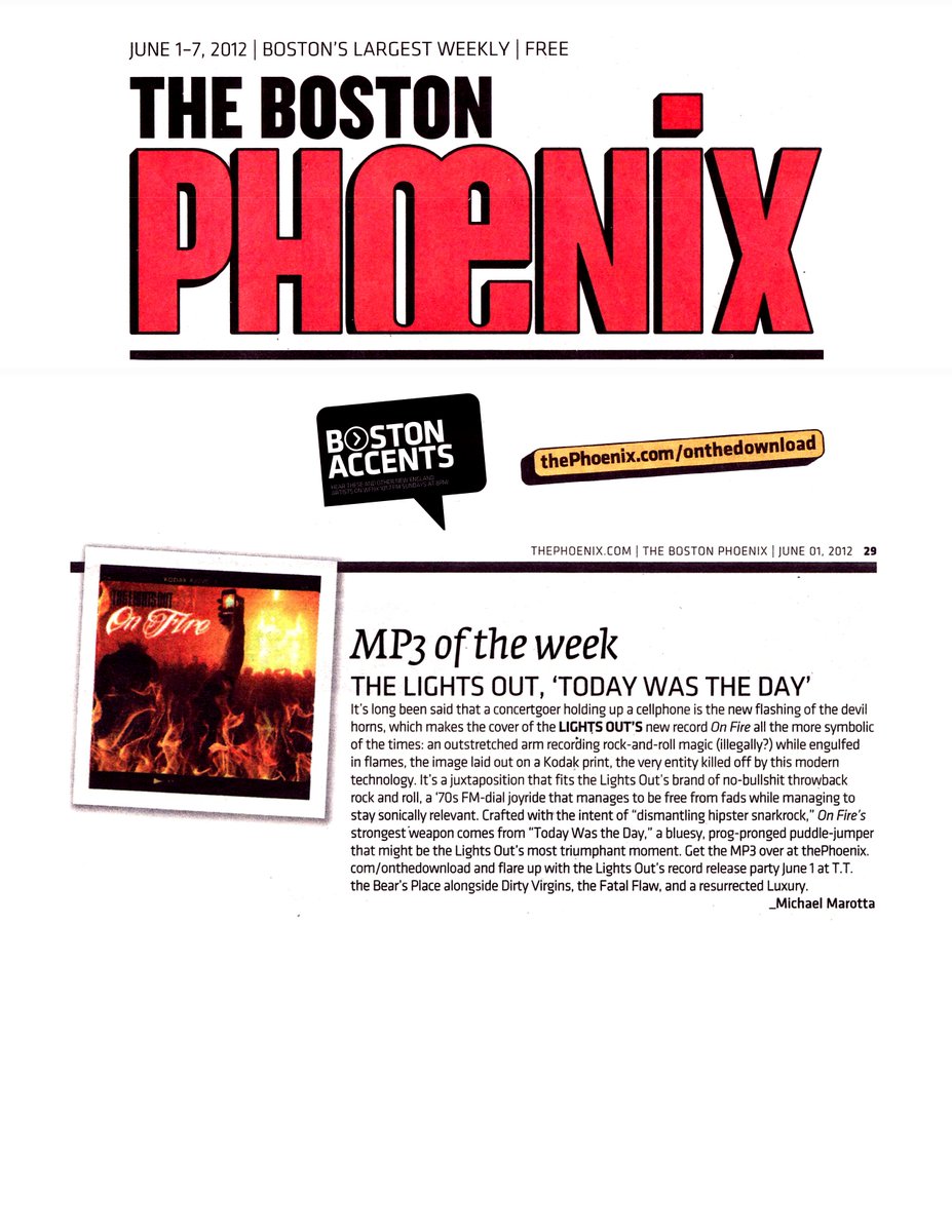 Our "On Fire" album came out 10 years ago today! Described by the Boston Phoenix as a "no-bullshit throwback rock and roll joyride free from fads while managing to stay sonically relevant," give it a spin and remember what you were doing in 2012. 
open.spotify.com/album/1TY6n4tc…