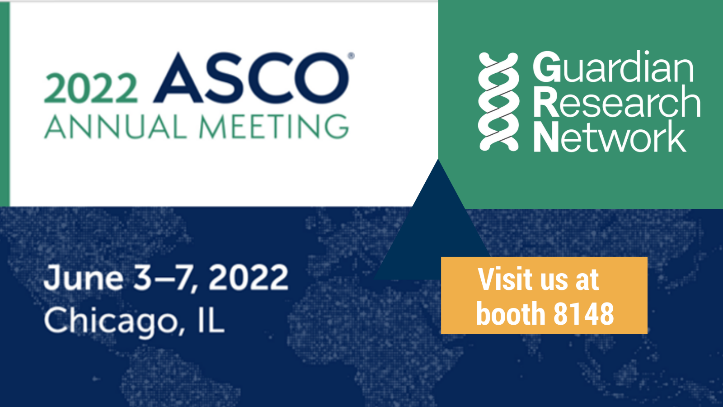 Meet GRN experts at #ASCO22 for the latest clinical trials and scientific research we’re involved with in the US. Stop by booth 8148 and let this non-profit show you how we can help you translate data into cures info@guardianresearch.org #ASCODailyNews #OncTwitter #clinicaltrial