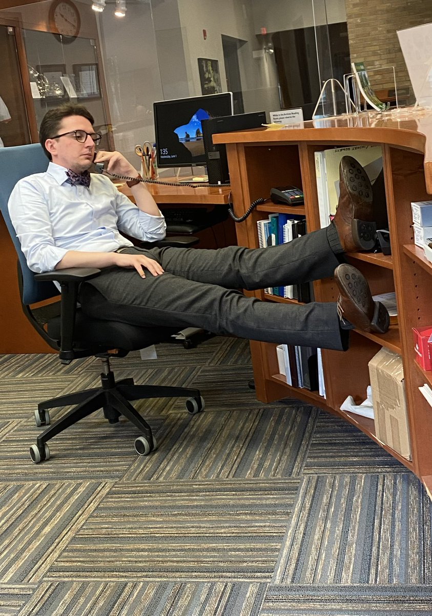 ArchivistKyle's tweet image. When the researcher has been talking for 20 minutes and still hasn’t told you their question. #archives