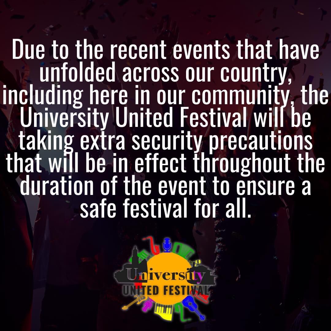 University United Festival on Twitter "An important message from the