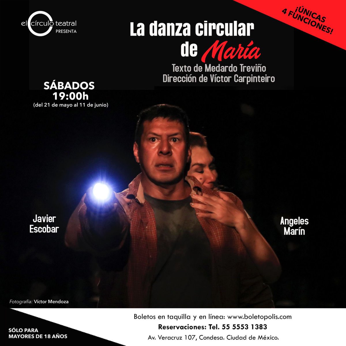 PInfidelidades's tweet photo. @3aLlamadaTeatro @TerceraLlamada0 @alasbutacas @micarteleramx @MNTeatro @elteatrocdmx @Todo_Teatro @orgasmocultura @cosmomovies89 @PromoArtes1
@LaDanzaCircular @v_carpin @Gelamarin #MedardoTreviño #JavierEscobar los esperan este sábado! https://t.co/U7IP5n4Zl6