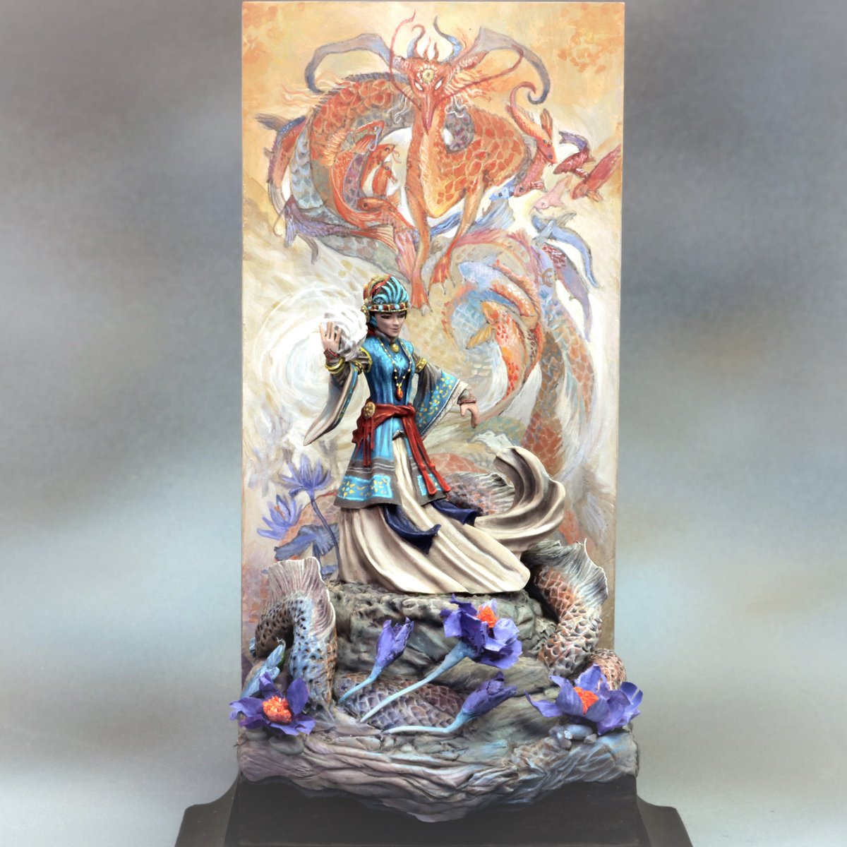 Posted up 14 new releases on the Dark Sword site - including this new Stephanie Law Masterworks pewter miniature that Mary Profitt created this awesome diorama and hand-painted backdrop for. Swing on by the Dark Sword site to check out the other 13 new releases. Enjoy!