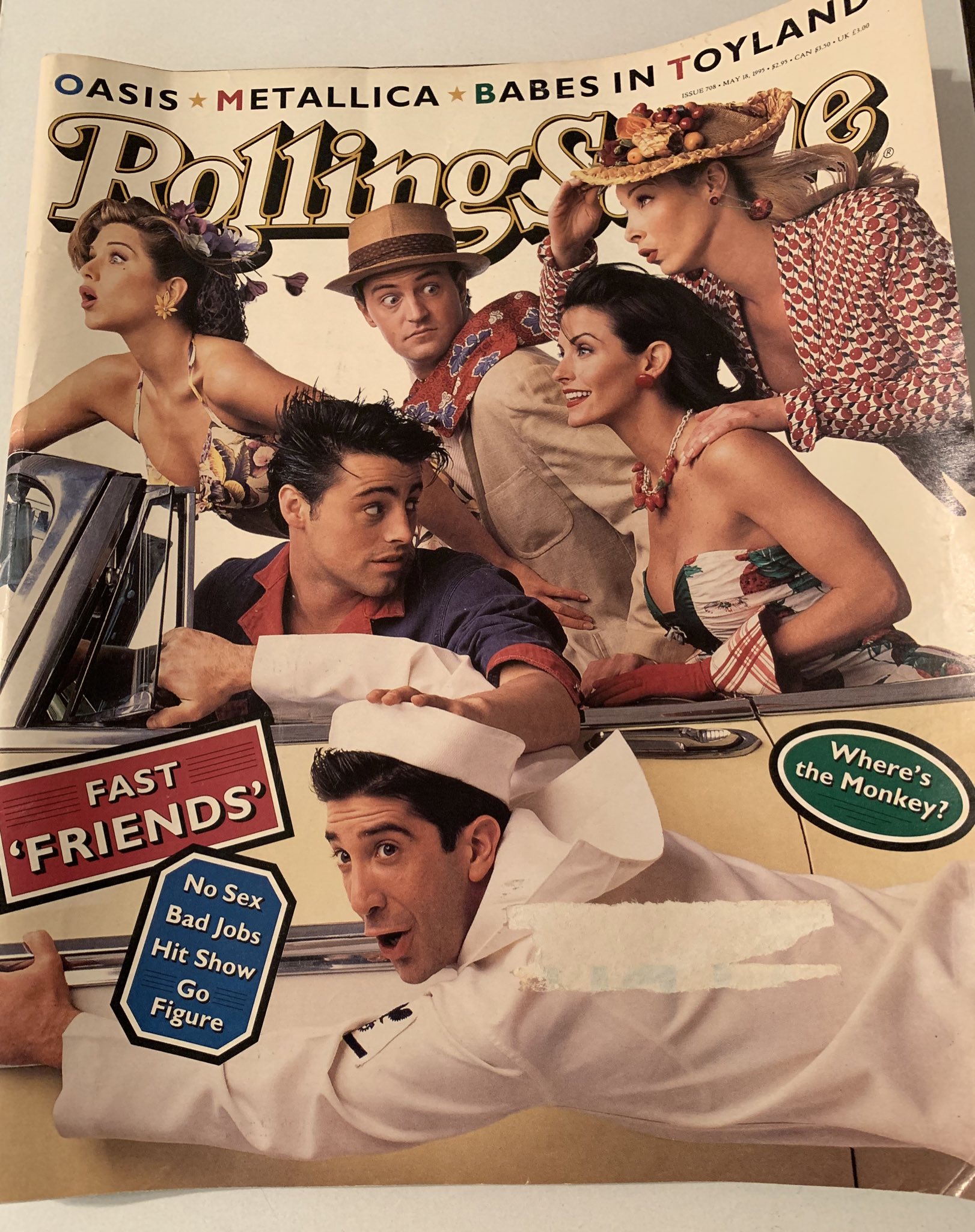 Alex On Twitter Im Super Excited That I Got An Original Copy Of The 1995 Friends Rolling Stone