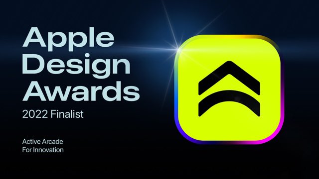 active_arcade's tweet photo. We are proud to share we’ve been nominated for a 2022 Apple Design Award! 

Active Arcade got the nod in two categories, Social Impact and Innovation. We never could have done it without the amazing and passionate users in our community.  Thank you for everything! 🙏🏼💪🏼 https://t.co/mPCOXfrNII