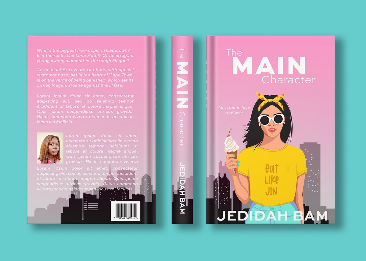 Oluwaseyi_dee's tweet image. I designed this character a week ago, decided to use as a book cover design for #Genezadesignchallenge . #DesignwithGeneza #GenezaschoolofDesign