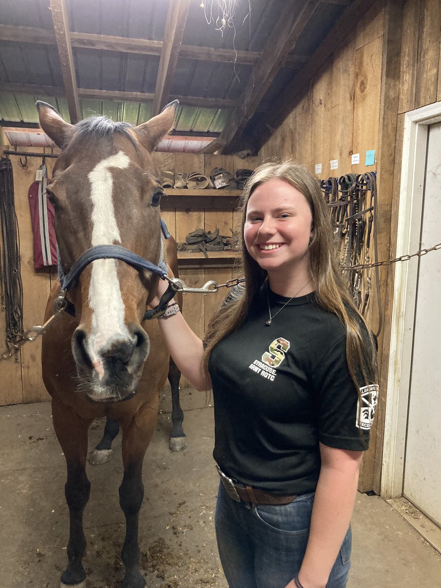 WSWHEBOCES_DS's tweet photo. Had a chance to visit @WSWHEBOCES horse care program today. First time riding a horse. Thank you Erin B. From @ShenNews a student in the program for showing me the ropes or whatever those things I held were called. PS: those horses a big!!  PPS: Thanks to the horse. https://t.co/BC5RqpUl0X